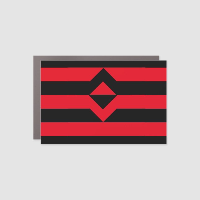 Fist Pride Flag Car Magnet (Front)