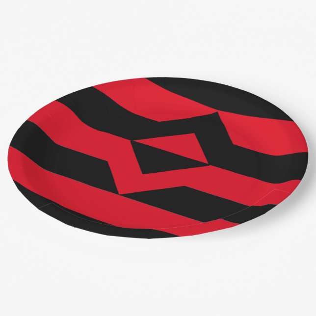 Fist Pride Flag Paper Plates (Angled)