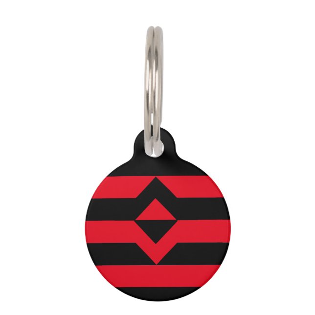 Fist Pride Flag Pet ID Tag (Front)
