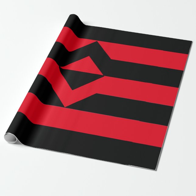 Fist Pride Flag Wrapping Paper (Unrolled)