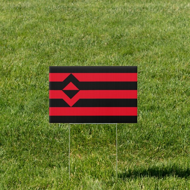 Fist Pride House Flag Sign (Insitu)