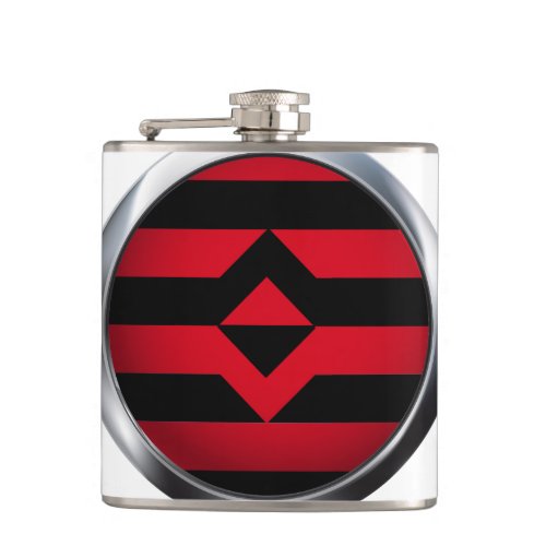 FIST PRIDE MEDALLION HIP FLASK