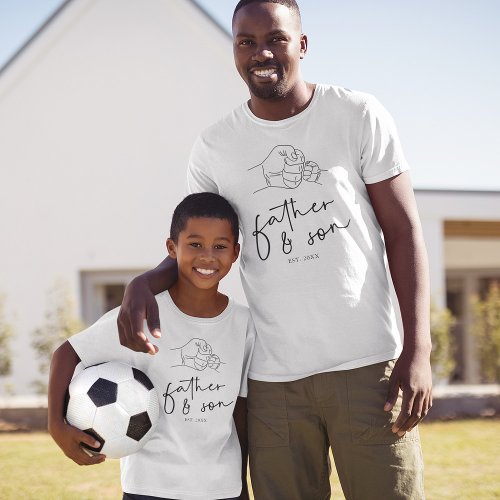 Fist Pump Father and Son Dad T_Shirt