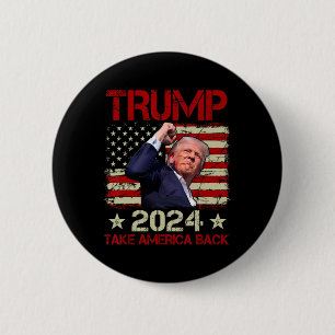 Fist Pump Shot At Trump 2024 Trump Survives Rally Button