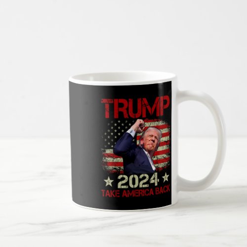 Fist Pump Shot At Trump 2024 Trump Survives Rally  Coffee Mug