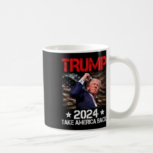 Fist Pump Shot At Trump 2024 Trump Survives Rally  Coffee Mug