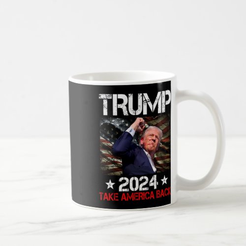 Fist Pump Shot At Trump 2024 Trump Survives Rally  Coffee Mug