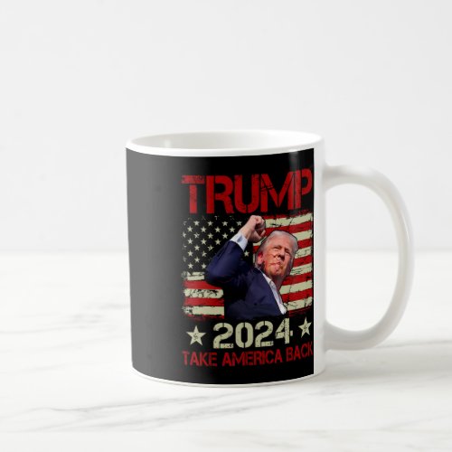 Fist Pump Shot At Trump 2024 Trump Survives Rally  Coffee Mug