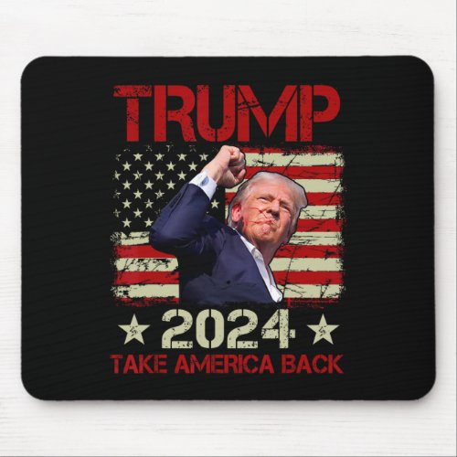 Fist Pump Shot At Trump 2024 Trump Survives Rally  Mouse Pad