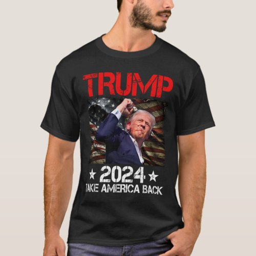 Fist Pump Shot At Trump 2024 Trump Survives Rally  T_Shirt