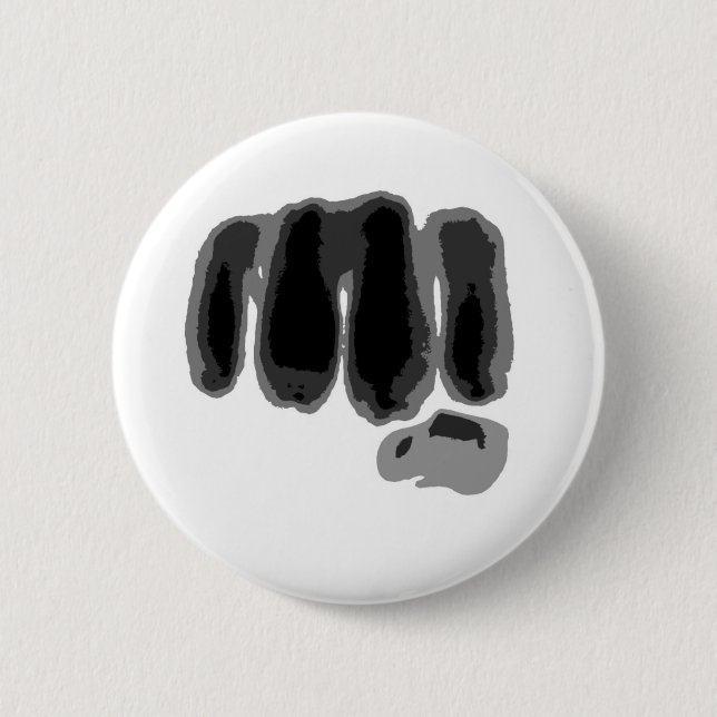 Fist respect pinback button (Front)