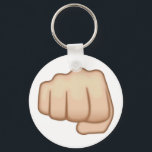Fisted Hand Sign Emoji Keychain<br><div class="desc">A fist in position to punch someone,  or to fist-bump another person. Also known as Fisted Hand Emoji,  Bro Fist Emoji,  Fist Bump Emoji and Punch Emoji. 

 INSTAGRAM GIVEAWAY 
 POST A PIC WITH YOUR PURCHASE USE #EMOJIPRINTS & WIN EMOJIPRINTS GOODIES!</div>