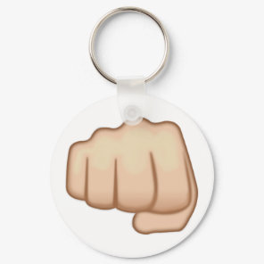 Fisted Hand Sign Emoji Keychain