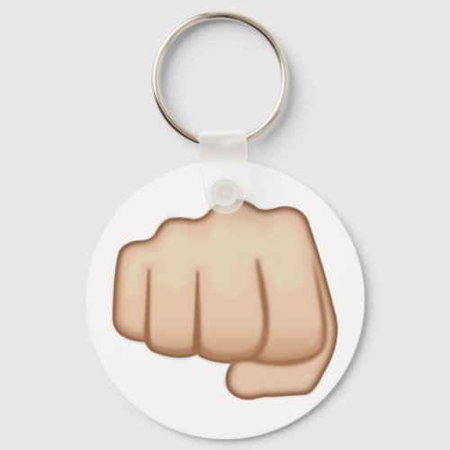 Fisted Hand Sign Emoji Keychain