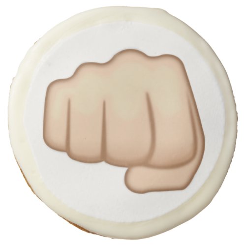 Fisted Hand Sign Emoji Sugar Cookie
