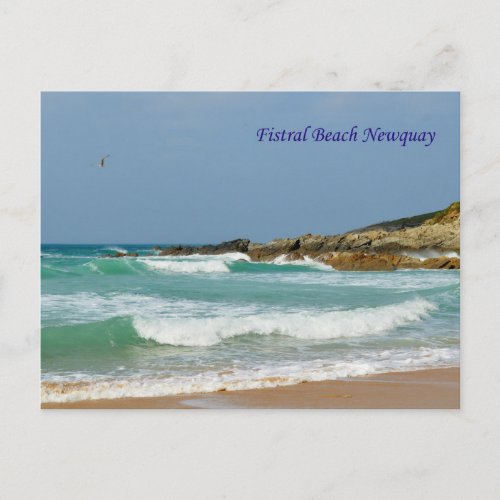 Fistral Beach Newquay Cornwall England Postcard