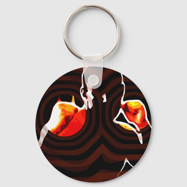 fists of fire fighter keychain (Front)