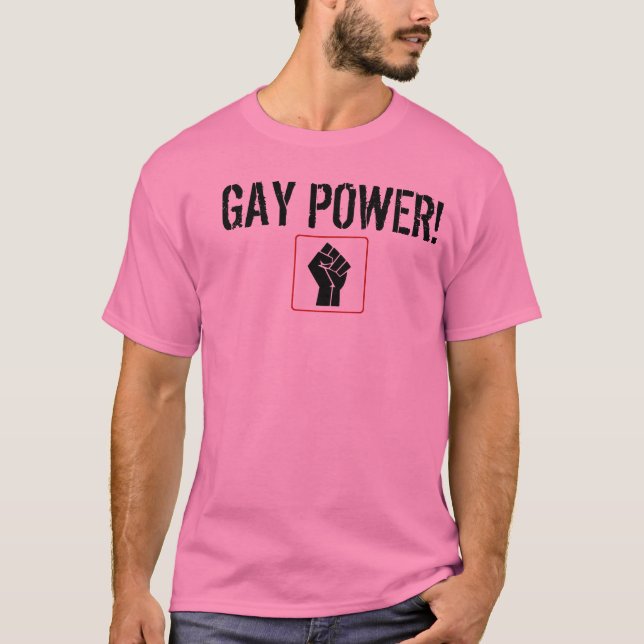fisttt, GAY POWER! T-Shirt (Front)