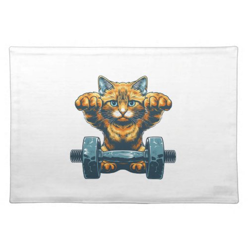 Fit and Feline Cloth Placemat