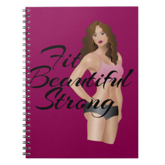 Fit Beautiful Strong Notebook