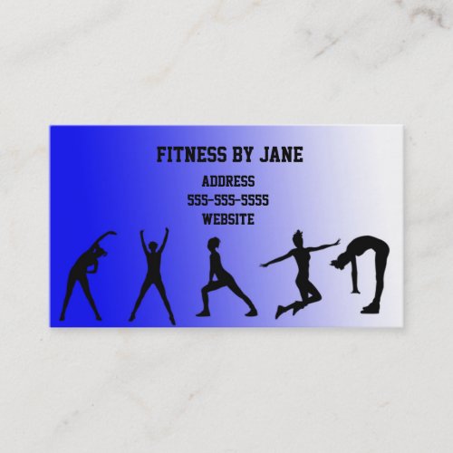 fit blue business card templates