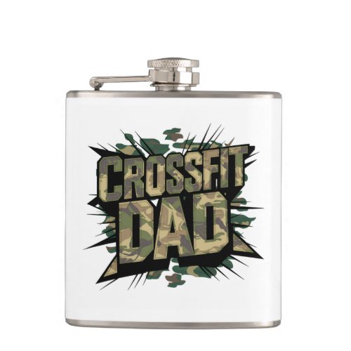 Fit Father Explosive Camouflage CrossFit Flask