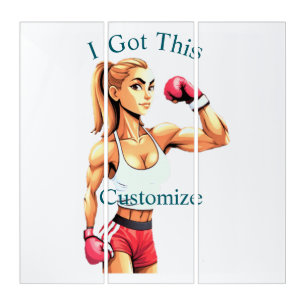 Fit Female Boxer Thunder_Cove Triptych