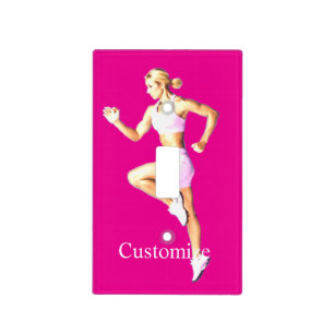 Fit Female Runner Thunder_Cove Light Switch Cover