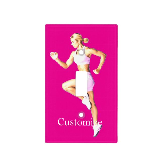 Fit Female Runner Thunder_Cove Light Switch Cover (Front)