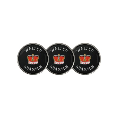 Fit for a King colorful Golf Ball Marker