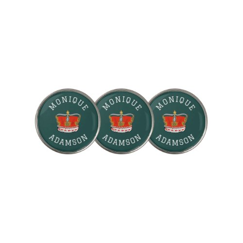 Fit for a Royal Lady colorful Golf Ball Marker