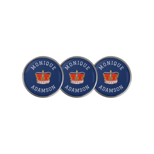 Fit for a Royal Lady colorful Golf Ball Marker
