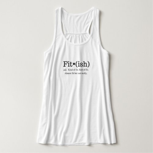 Fitish Dictionary Entry Tank Top