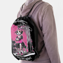 Fit Kitty Gurl Drawstring Gym Bag