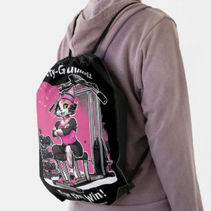 Fit Kitty Gurl Drawstring Gym Bag