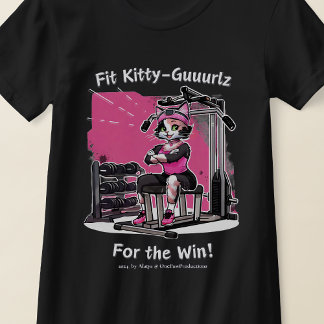 Fit Kitty Gurl, Pink, T-Shirt