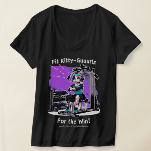 Fit Kitty Gurlz Purple Tshirt