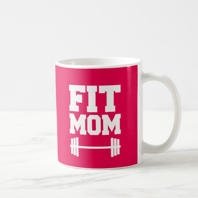 Fit Mom Funny fitness workout coffee mug (Right)