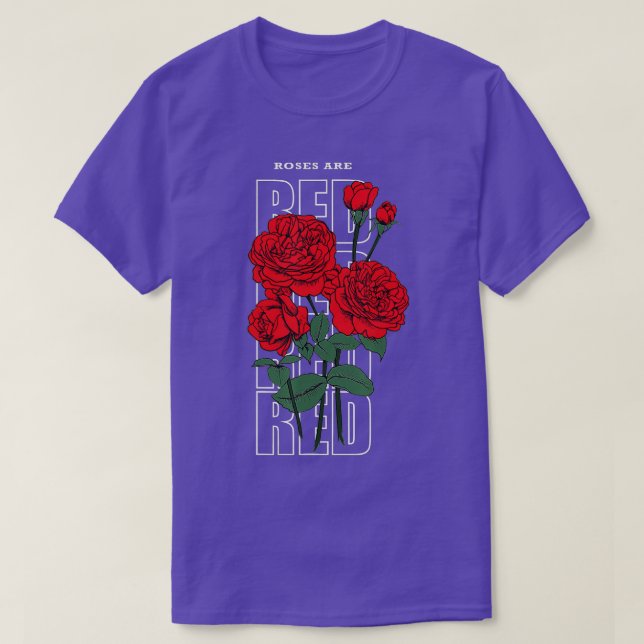 Fit Roses Are Red s  T-Shirt (Design Front)