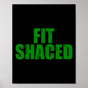 Fit Shaced Irish St Patricks Day Shamrock 2024  Poster