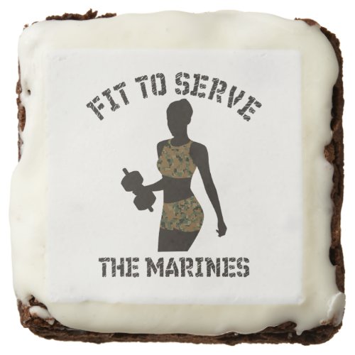 FIT TO SERVE THE MARINES BROWNIE