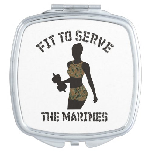 FIT TO SERVE THE MARINES COMPACT MIRROR
