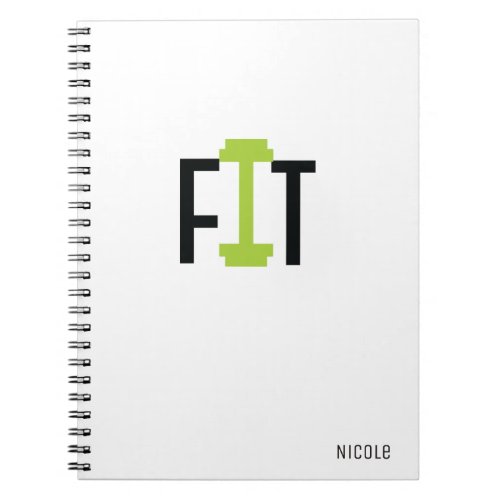 FIT Workout Fitness Custom Personalized Journal
