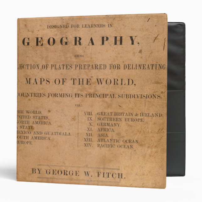 Fitch's mapping plates binder (Front/Inside)