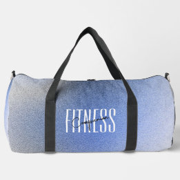 Fitnes Companion Grainy Soft Blue Modern  Duffle Bag
