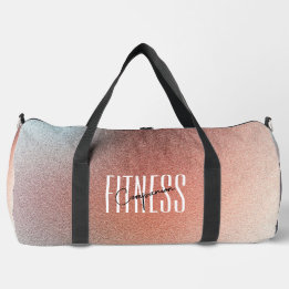 Fitnes Companion Grainy Soft Orange Modern Duffle Bag