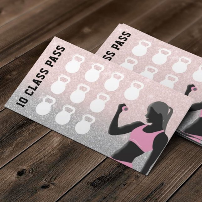 Fitness 10 Class Pass Personal Trainer Loyalty Card (Creator Uploaded)