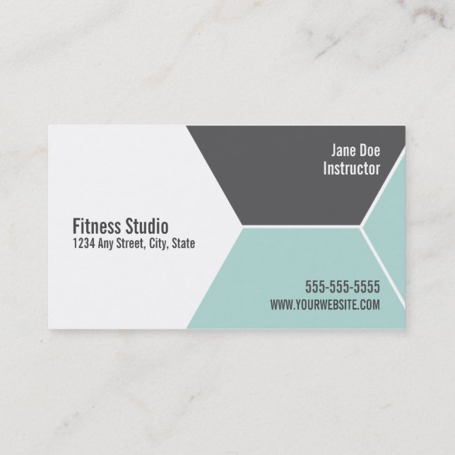 Fitness 5 Class Pass Business Card (Back)
