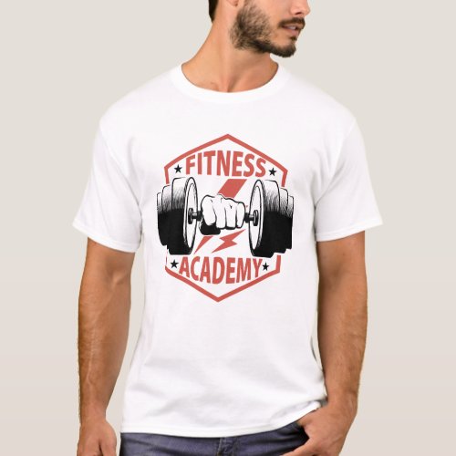 FITNESS ACADEMY GYM FITNESS WORKOUT EXERCISE FUNN T_Shirt