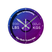 Fitness And Bodybuilding Gymnasium 100LBS/45.4KGS Round Clock